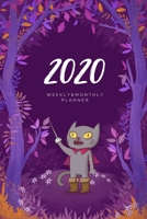 2020 Weekly & Monthly Planner: Cat - 6X9 Size - Glossy Soft Cover - Multi-Purpose: Organizer/Calendar/Notebook/Agenda/Diary/Journal. 1709755121 Book Cover