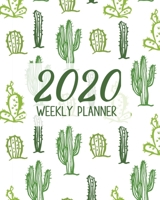 2020 Weekly Planner: Cactus Succulent Small Size Easy To Carry Two Page A Week Planner Calendar 169103634X Book Cover