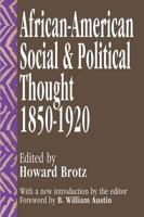 Negro Social and Political Thought, 1850-1920 1560005637 Book Cover