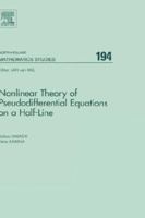 Nonlinear Theory of Pseudodifferential Equations on a Half-line (Volume 194) 0444515690 Book Cover