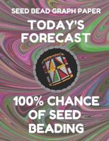 Seed Bead Graph Paper: Book For Designing Seed Beading Patterns, 8.5 By 11 Inches, Large Size, Funny Forecast Dark Swirl Cover 1797796429 Book Cover