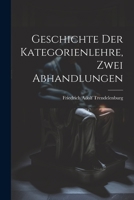 Geschichte der Kategorienlehre, Zwei Abhandlungen 1022306065 Book Cover