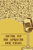 Musik ist die Sprache der Engel: Notenheft DIN-A5 mit 100 Seiten leerer Notenzeilen zum Notieren von Noten und Melodien f�r Komponistinnen, Komponisten, Musikstudentinnen und Musikstudenten 1693046334 Book Cover