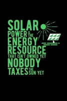 Solar power energy resource: 6x9 RENEWABLE ENERGY - dotgrid - dot grid paper - notebook - notes 1711605158 Book Cover