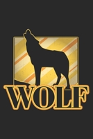 Wolf: Wolf Notebook Blank Line Wolves Animal Journal Lined with Lines 6x9 120 Pages Checklist Record Book Take Notes Gift Planner Paper Men Women Kids Christmas Gift for Wolf Lover 170632717X Book Cover