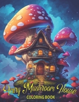 Fairy Mushroom House Coloring Book: Stress Relief Fantasy Homes Coloring Book, Whimsical Fairy For Relaxation and Stress Relief Mushroom Houses B0CQW2LFF1 Book Cover