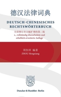 Deutsch-Chinesisches Rechtswrterbuch 3428192648 Book Cover