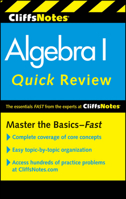 Algebra I (Cliffs Quick Review) 0822053020 Book Cover
