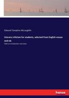 Literary Criticism For Students 1141615711 Book Cover