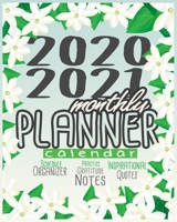 2020-2021 Monthly Planner: Blue Sky 8x10inch 2 Years Monthly Planner Calendar Schedule Organizer From January 1,2020 to December 31,2021 (24 Months Calendar Planner) With Holidays and Motivational Quo 1692701029 Book Cover