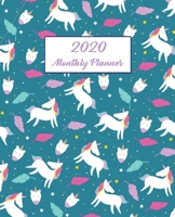 2020 Monthly Planner: 2020 unicorn Calendar 1694942074 Book Cover