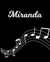 Miranda: Sheet Music Note Manuscript Notebook Paper Personalized Custom First Name Initial M Musician Composer Instrument Composition Book 12 Staves a Page Staff Line Notepad Notation Guide Create Com 1704063620 Book Cover