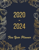 2020-2024 Five Year Planner: 2020-2024 planner. 60 Monthly Schedule Organizer |Agenda Planner For The Next Five Years, Appointment Notebook, Monthly ... (Gold Vintage Floral) (2020-2024 calendar) 1695289587 Book Cover