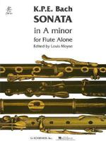 Sonata in A minor for Flute Alone (Woodwind Solo) 0793583667 Book Cover