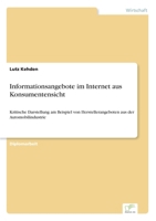 Informationsangebote Im Internet Aus Konsumentensicht 3838607422 Book Cover