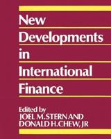 New Developments in International Finance 0631152040 Book Cover