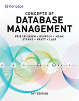 Concepts of Database Management 0357422082 Book Cover