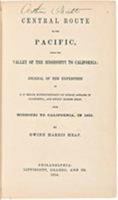 Central Route to the Pacific 1425517102 Book Cover