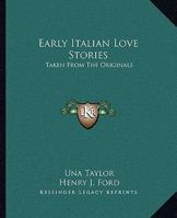 Early Italian Love Stories 1021972339 Book Cover