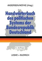 Handworterbuch Des Politischen Systems Der Bundesrepublik Deutschland 3322932338 Book Cover