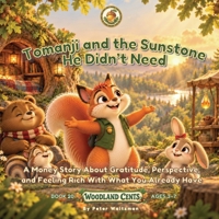 Tomanji and the Sunstone He Didn’t Need: A Money Story About Gratitude, Perspective, and Feeling Rich with What You Already Have (Woodland Cents) B0HK74R39X Book Cover