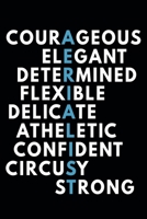 Aerialist Traits Notebook:: Aerialist Practice Writing Diary Ruled Lined Pages Book 120 Pages 6 x 9 Gift for aerial silk aerial hoop 1677183489 Book Cover