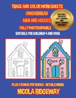 Trace and color worksheets (Gingerbread Men and Houses) 1800271700 Book Cover