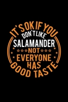 It's Ok If You Don't Like Salamander Not Everyone Has Good Taste: Lined Journal, 120 Pages, 6x9 Sizes, Funny Salamander Notebook Gift For Salamander Lover 167992091X Book Cover