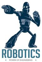 Robotics Power of Engineering: 6x9 College Ruled Line Paper 150 Pages 1099175070 Book Cover