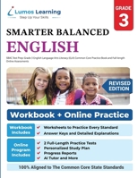 Sbac Test Prep: Grade 3 English Language Arts Literacy (Ela) Common Core Practice Book and Full-Length Online Assessments: Smarter Balanced Study Guide 1940484758 Book Cover