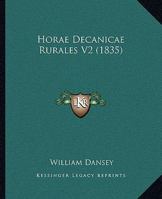 Horae Decanicae Rurales V2 1165550091 Book Cover