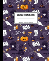 Composition Notebook: Wide Rule Halloween Witch Notebook 1688612955 Book Cover