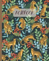 Notebook: Leopards in Jungle - Lined Notebook, Diary, Track, Log & Journal - Gift Idea for Kids, Teens, Men, Women (8"x10" 120 Pages) 1081331186 Book Cover