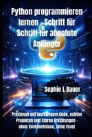 Python programmieren lernen – Schritt für Schritt für absolute Anfänger: Praxisnah mit lauffähigem Code, echten Projekten und klaren Erklärungen – ohne Vorkenntnisse, ohne Frust (German Edition) B0GHBZFLPW Book Cover
