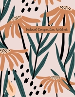 Unlined Plain Notebook: Hand Painted Flower Large Blank Notebook, Plain Notebook / Journal, for your Dairies, Notes 110 pages Perfect Size 8.5x11 1692629476 Book Cover