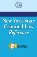 NYS Criminal Law Reference 1932777474 Book Cover