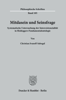 Mitdasein Und Seinsfrage: Systematische Untersuchung Der Interexistenzialitat in Heideggers Fundamentalontologie 3428181956 Book Cover