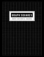 Graph Horizontal Squares: Grid Bulk Notebook And Ruled White Paper Handwriting for Structuring, Sketch, Technical of Design (Thick Solid Lines) Black Cover 1796865788 Book Cover