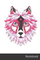 Notebook: Rose, Tête De Loup, Vilain, Graphiques Vectoriels Gratuit Carnet / Journal / Livre d'écriture / Calepin / Agenda / Notes - 6 x 9 pouces (15,24 x 22,86 cm), 110 pages, surface brillante. 1675915210 Book Cover