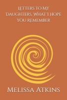 Letters to My Daughters, What I Hope you Remember: words for the days you need me most, a mothers reflections on life love and legacy B0G7DV2X7F Book Cover