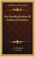 Size Standardization By Preferred Numbers 0548507090 Book Cover
