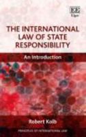 The International Law of State Responsibility: An Introduction 1788976975 Book Cover