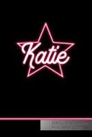 Katie Dot Grid Notebook Pink Neon Light: Personalized First Name - Punktraster Notizbuch 120 Seiten A5 1790644674 Book Cover