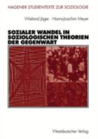 Sozialer Wandel in Soziologischen Theorien Der Gegenwart 3531140221 Book Cover