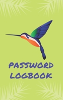 Password Logbook: Hummingbird Internet Password Keeper With Alphabetical Tabs | Pocket Size 5 x 8 inches 1652899642 Book Cover