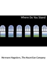 Where Do You Stand 0526801166 Book Cover