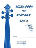 Workbook for Strings, Book 2 0739013998 Book Cover