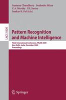 Pattern Recognition and Machine Intelligence 3642111637 Book Cover