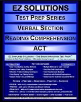 EZ Solutions - Test Prep Series - Verbal Section - Reading Comprehension - ACT (Edition: Updated. Version: Revised. 2015) 1605629839 Book Cover