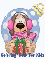 Animals Coloring Book For Kids: Animals Christmas Coloring Book for Kids Ages 2-4, 4-8, Boys and Girls, Beautiful Pages with pig,elephant,dog,tiger,duck,chicken B08FNVN98W Book Cover